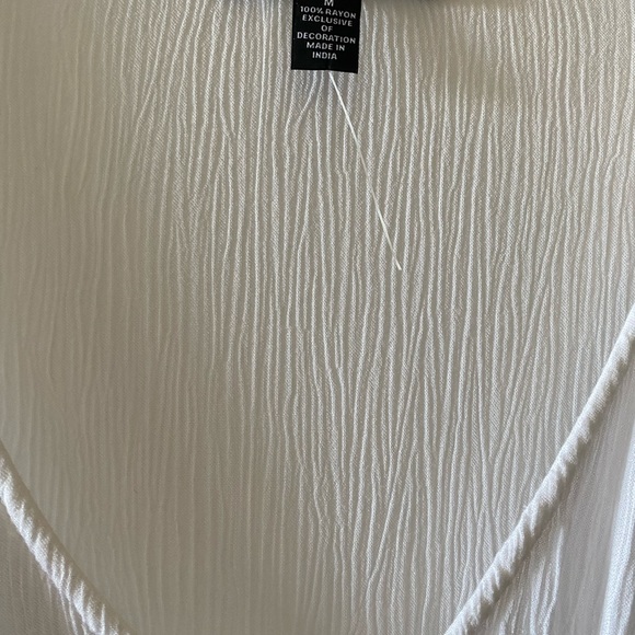 INC International Concepts Women’s Long Sleeves V-Neck Front Waist Tie Tops - Picture 2 of 6